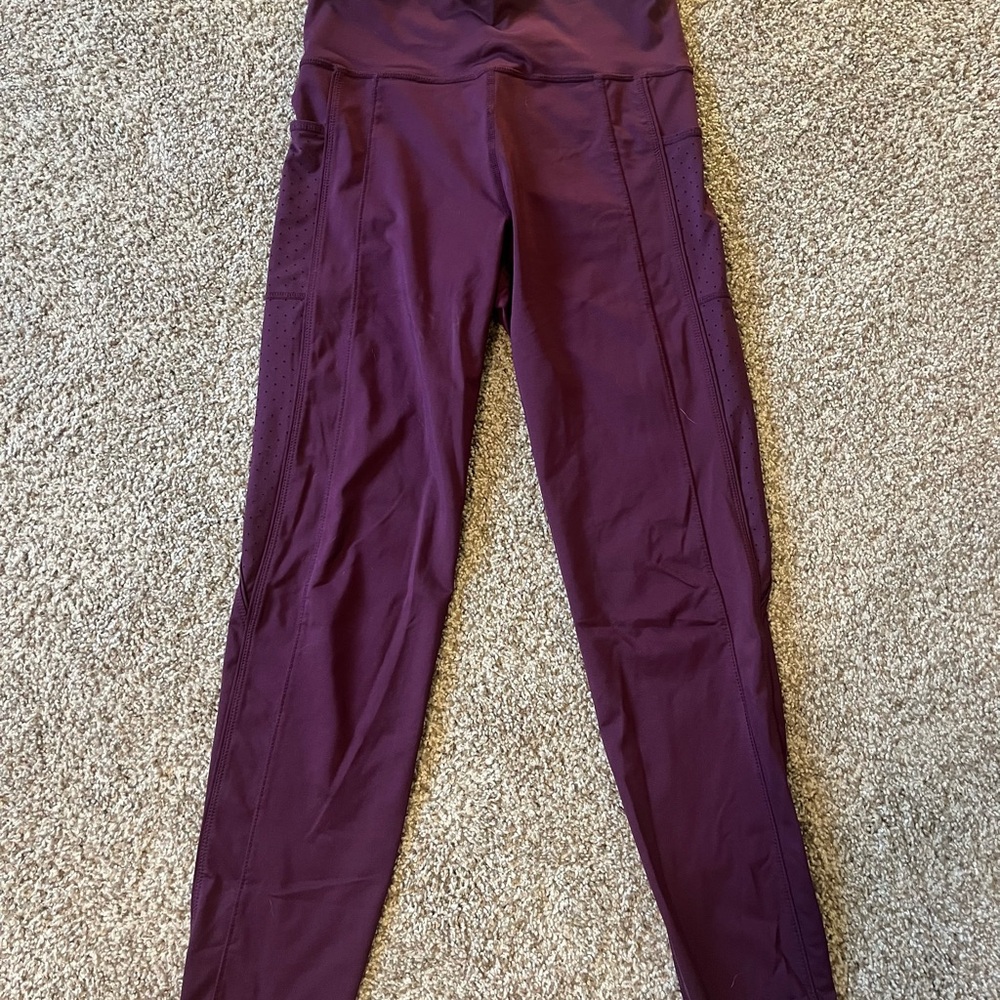 JoyLab Plum Active Leggings, size S